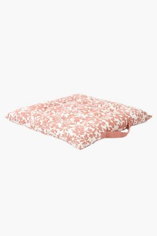 Floral Chair Pad, 40x40cm