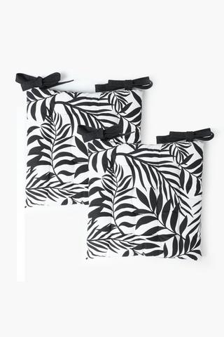 2 Pack Printed Tugela Leaf Chair Pad 40x40cm
