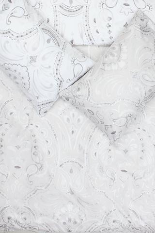 Soft Touch Twirl Foil Baroque Sari Duvet Cover Set