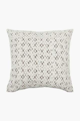 Premium Boucle Jacquard Feather Scatter Cushion, 60x60cm