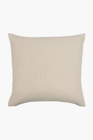 Quilted Usonic Leaf Scatter Cushion, 60x60cm