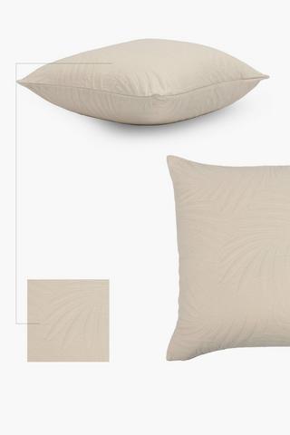 Quilted Usonic Leaf Scatter Cushion, 60x60cm