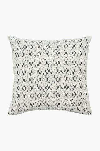 Premium Boucle Jacquard Feather Scatter Cushion, 60x60cm