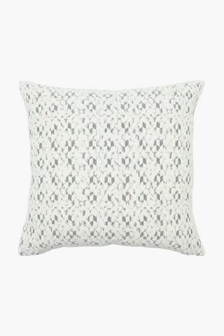 Premium Boucle Jacquard Feather Scatter Cushion, 60x60cm