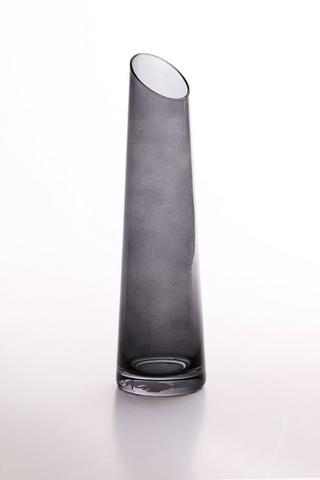 Slant Glass Vase, 19cm