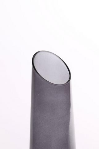 Slant Glass Vase, 19cm