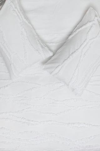 Tufted Wave Woven Jacquard Duvet Cover Set