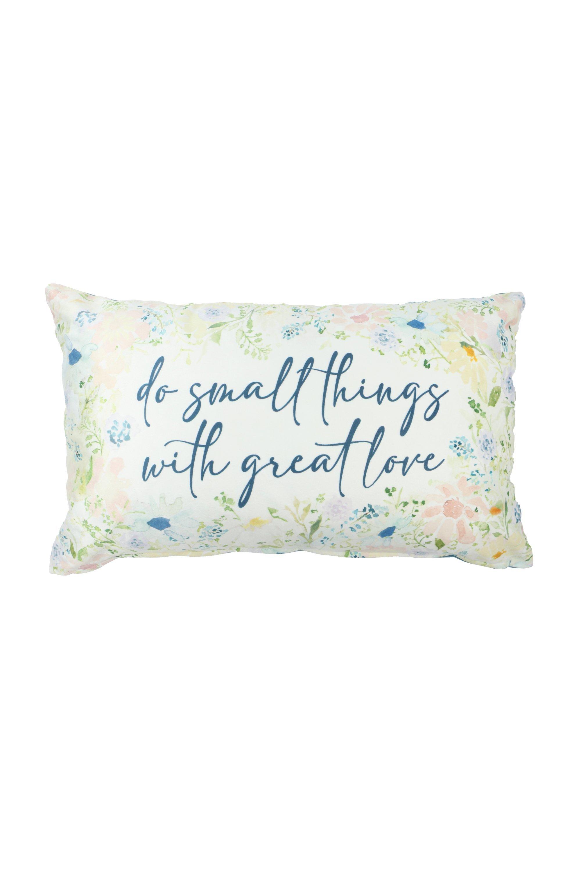 Classic Script Velvet Scatter Cushion, 30x50cm