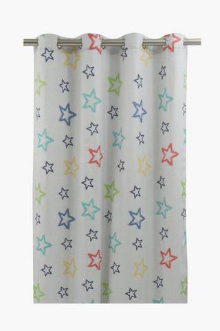 Soft Touch Zweli Star Eyelet Curtain, 140x225cm