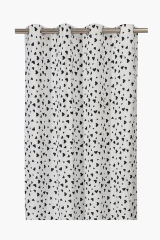Soft Touch Sienna Heart Curtain, 140x225cm