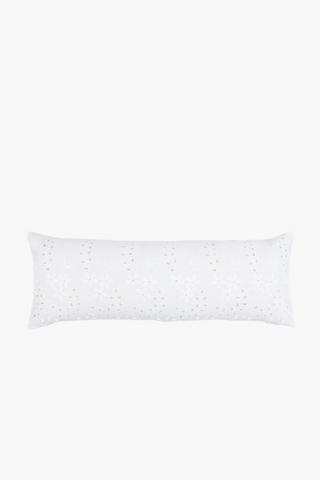 Premium Embroidered Daisy Scatter Cushion, 30x80cm