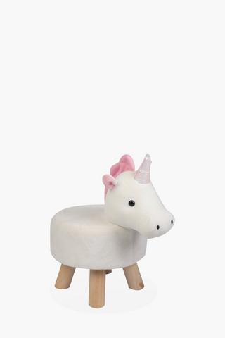 Unicorn Plush Stool, 28x40cm