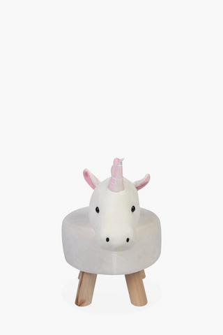 Unicorn Plush Stool, 28x40cm