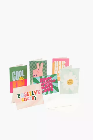 6 Pack Retro Multi Gift Cards