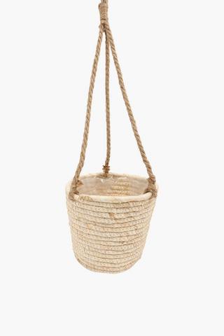 Hanging Jute Planter, 19x16cm