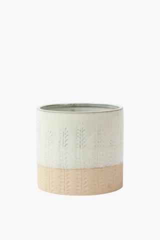 Fern Block Planter, 17x16cm
