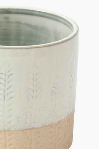 Fern Block Planter, 17x16cm