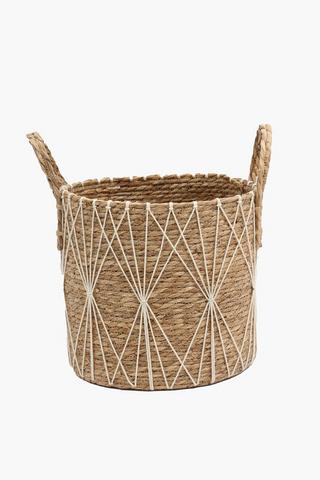 Macrame Woven Basket Planter, 32x41cm