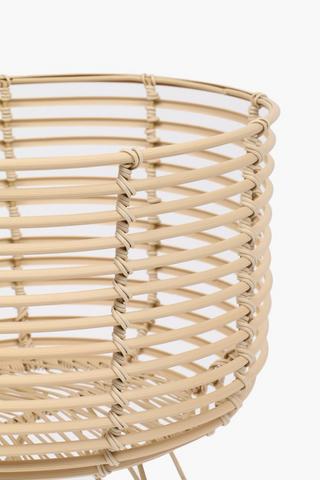 Cane Quad Standing Planter, 33x47cm