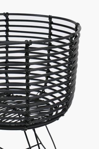 Cane Quad Standing Planter, 33x47cm