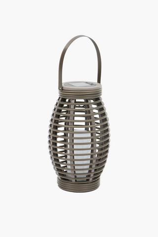 Rattan Solar Lantern, 16x26cm