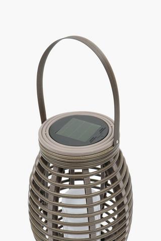 Rattan Solar Lantern, 16x26cm