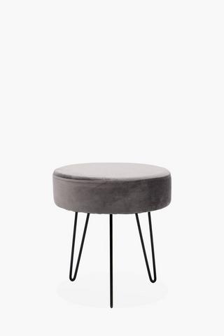 Velvet Hairpin Stool