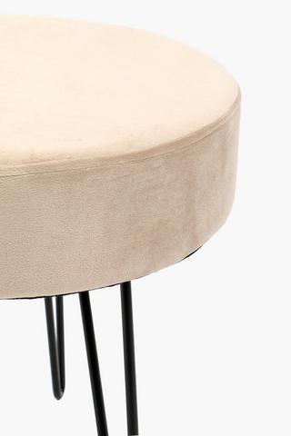 Velvet Hairpin Stool