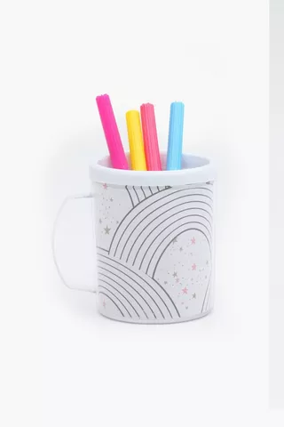 Colour Your Own Rainbow Mug