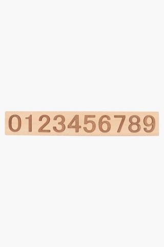 Wooden Numbers Slat
