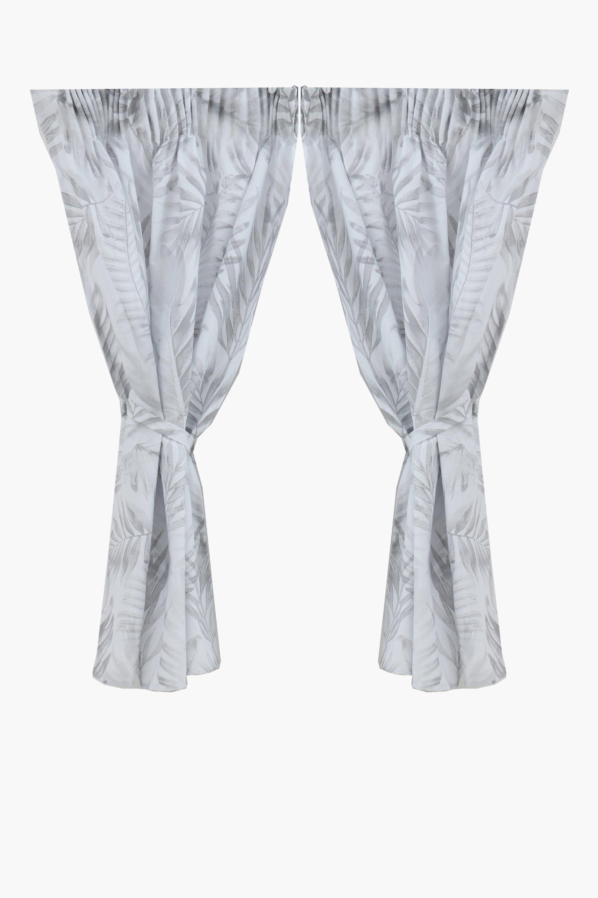 2 Pack Wadover Leaf Cafe Curtain, 110x120cm