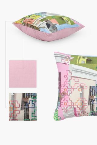 Colab Faatimah Mohamed Luke Printed Scatter Cushion, 55x55cm