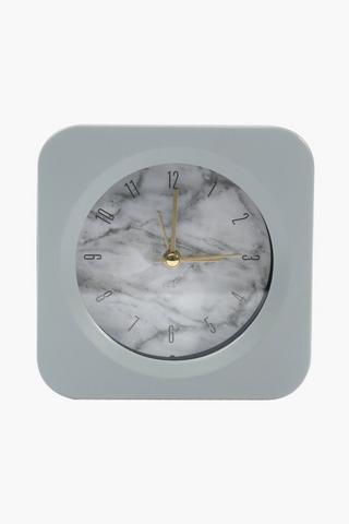 Marble Desk Clock, 11cm