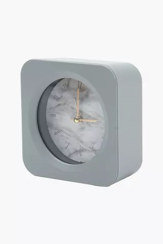 Marble Desk Clock, 11cm