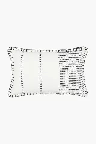 Embroidered Stitch Scatter Cushion, 40x60cm