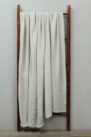 Manhattan Check Woven Jacquard Cotton Throw,180x220cm