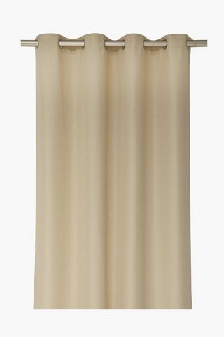 Slub Detail Eyelet Curtain, 140x225cm