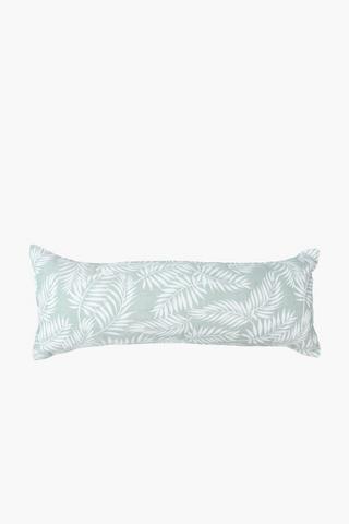 Classic Leaf Jacquard Quilted Scatter Cushion, 30x80cm