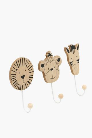 3 Pack Nursery Wall Hooks
