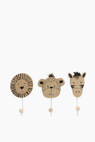 3 Pack Nursery Wall Hooks