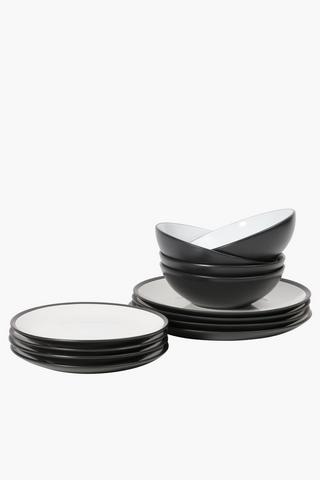 12 Piece Stoneware Dinner Set