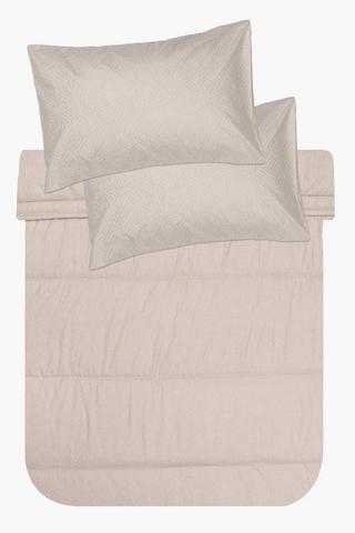 Soft Touch Embossed Interlock Comforter Set