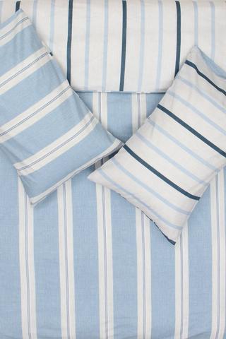 Polycotton French Stripe Duvet Cover Set