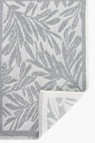 Cotton Jacquard Palm Bath Mat, 60x140cm