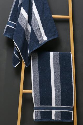 Kingston Stripe Cotton Border Towel