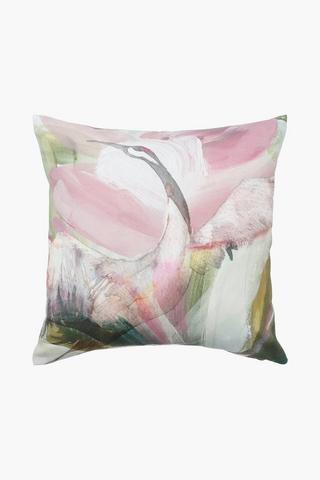 Printed Kara Crane Scatter Cushion, 50x50cm