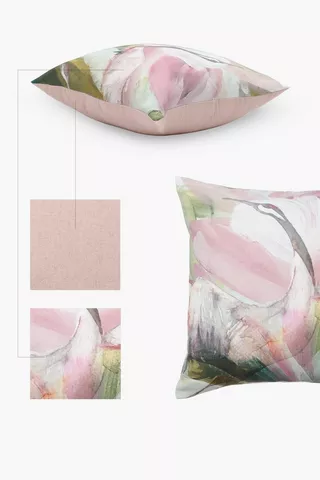 Printed Kara Crane Scatter Cushion, 50x50cm