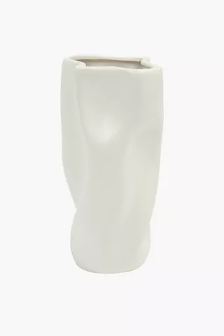 Wave Ceramic Vase, 16x28cm