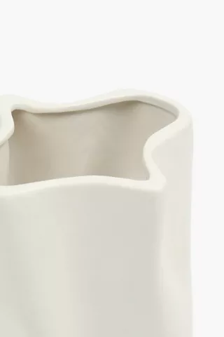 Wave Ceramic Vase, 16x28cm