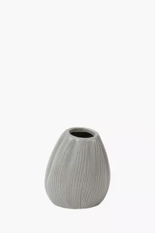 Ceramic Shell Vase, 7x10cm